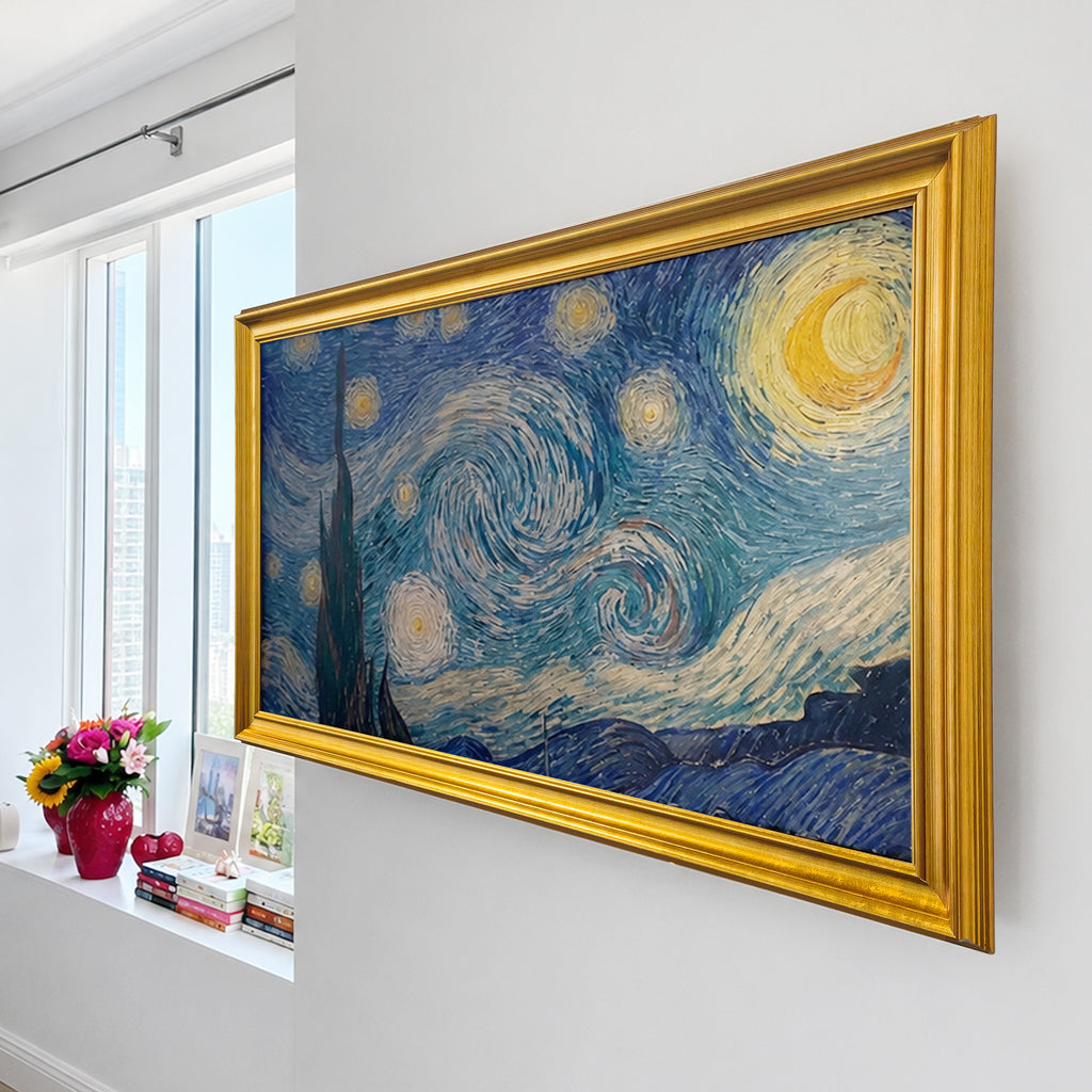 Gold tv frame, Samsung frame tv bezel, wooden tv frame, Frame TV frame, frame for samsung 2021-2026&2025 PRO
