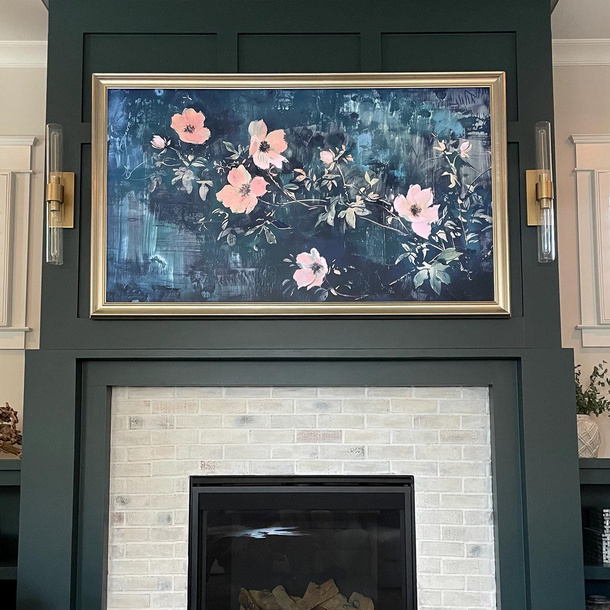 Antique Pewter frame for samsung frame TV 2021-25&pro,Dark Nickel Brushed frame,samsung frame tv frame