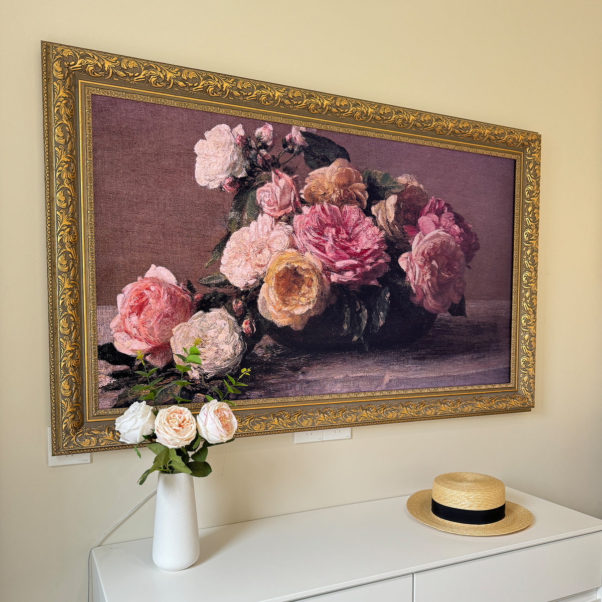 Samsung tv frame,wooden frame,handmade frame,compatible with all Brands,decorative TV bezel,gold tv frame,TV art frame,custom fit frame