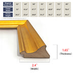 Gold tv frame, Samsung frame tv bezel, wooden tv frame, Frame TV frame, frame for samsung 2021-2026&2025 PRO