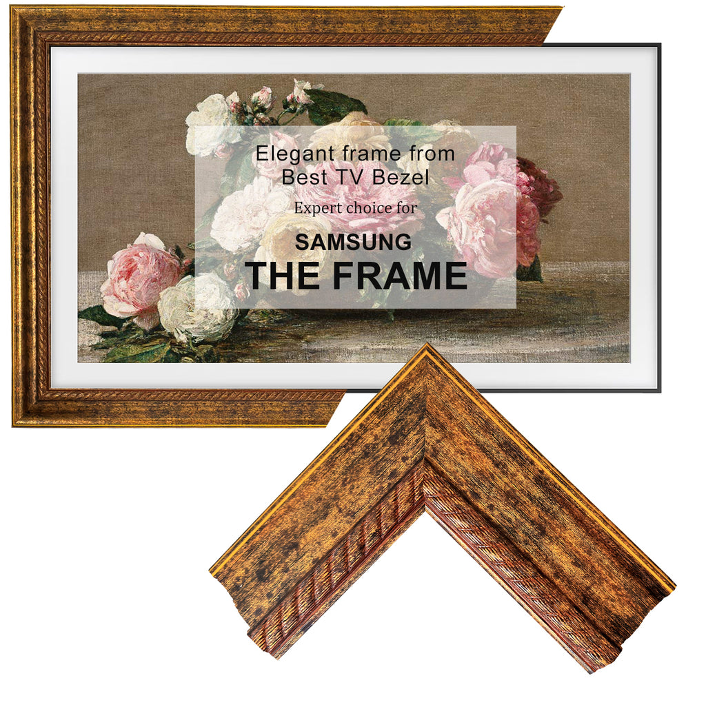 Frame for Samsung The Frame TV,Compatible with Samsung,Hisense,and TCL TVs,Custom tv frame,Decorative tv frame,Handmade tv frame