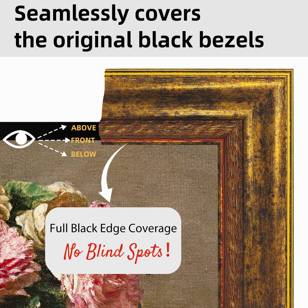 Frame for Samsung The Frame TV,Compatible with Samsung,Hisense,and TCL TVs,Custom tv frame,Decorative tv frame,Handmade tv frame