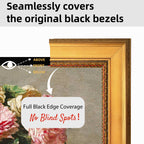 Hand-Crafted Wooden TV Frame,Gilded Rococo Style,for Samsung The Frame TV,2017-2026 and The Frame Pro Models