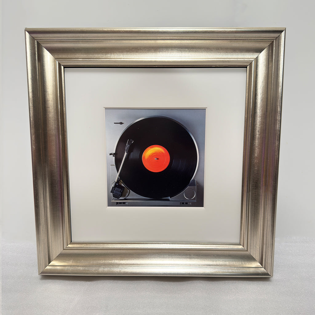 Pewter Gold Frame for Samsung Music Frame – 18.4"x18.4" Decorative Wall Mount Cover – Foil Finish Art Frame (Frame Only)