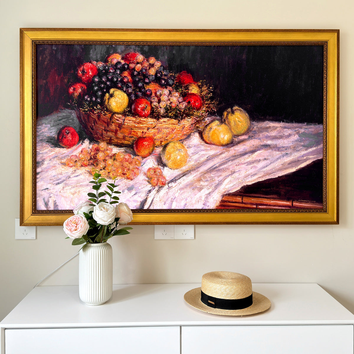 Hand-Crafted Wooden TV Frame,Gilded Rococo Style,for Samsung The Frame TV,2017-2026 and The Frame Pro Models