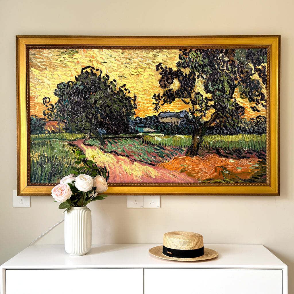Hand-Crafted Wooden TV Frame,Gilded Rococo Style,for Samsung The Frame TV,2017-2026 and The Frame Pro Models