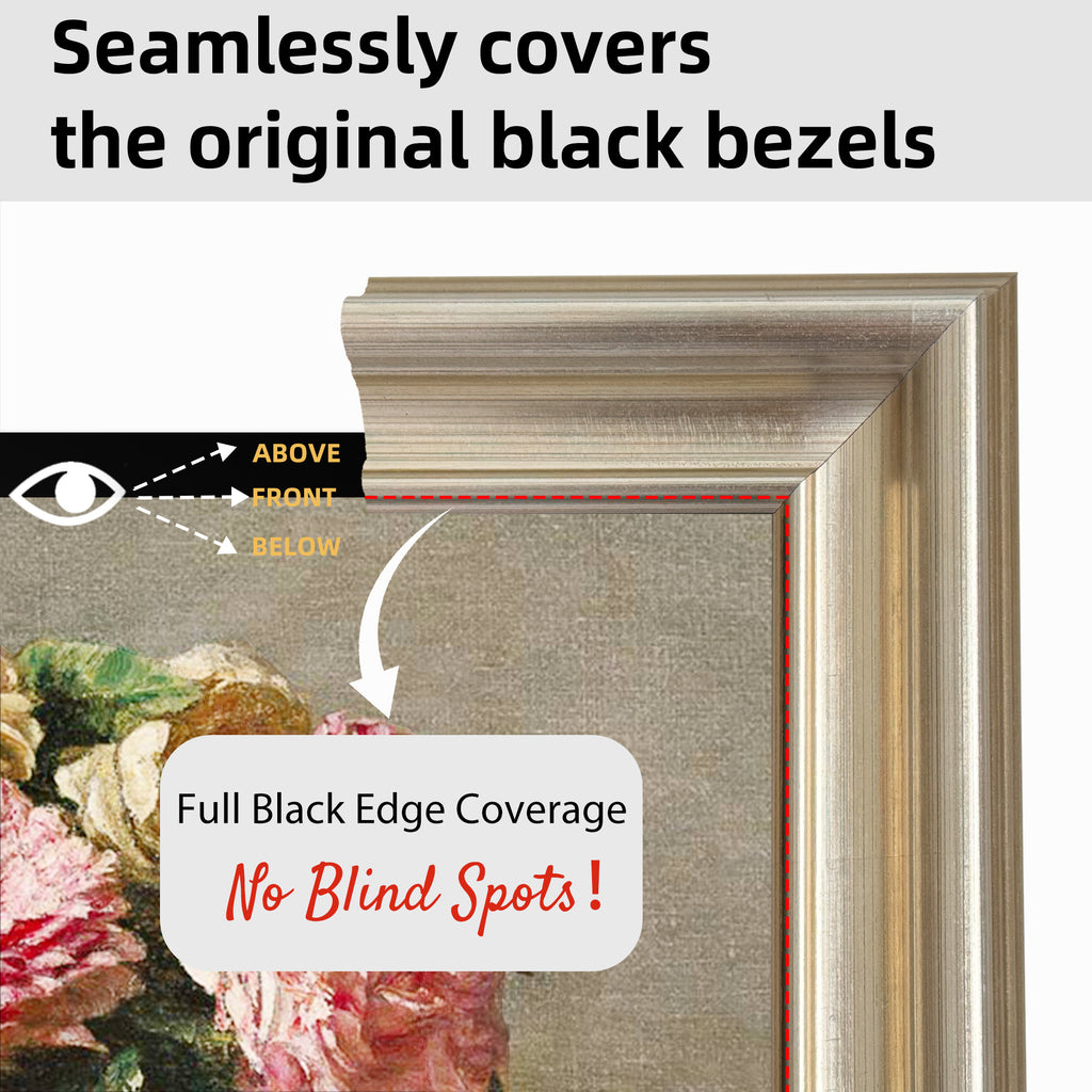 Antique Pewter frame for samsung frame TV 2021-25&pro,Dark Nickel Brushed frame,samsung frame tv frame