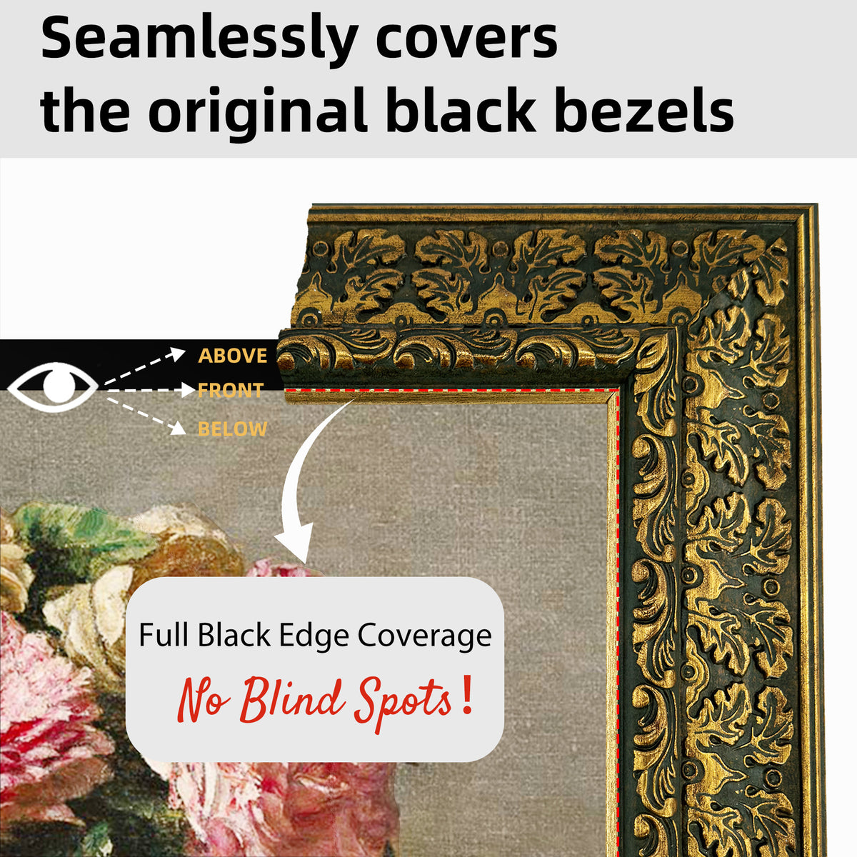 Frame for Samsung The Frame TV,compatible with all TV brand,custom tv frame,decorative tv frame,handmade tv frame