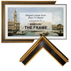 Samsung frame tv bezel,the frame 2021-2026/pro,wooden tv frame,Frame TV frames,Black and gold frame,black tv frame,Gilded Noir