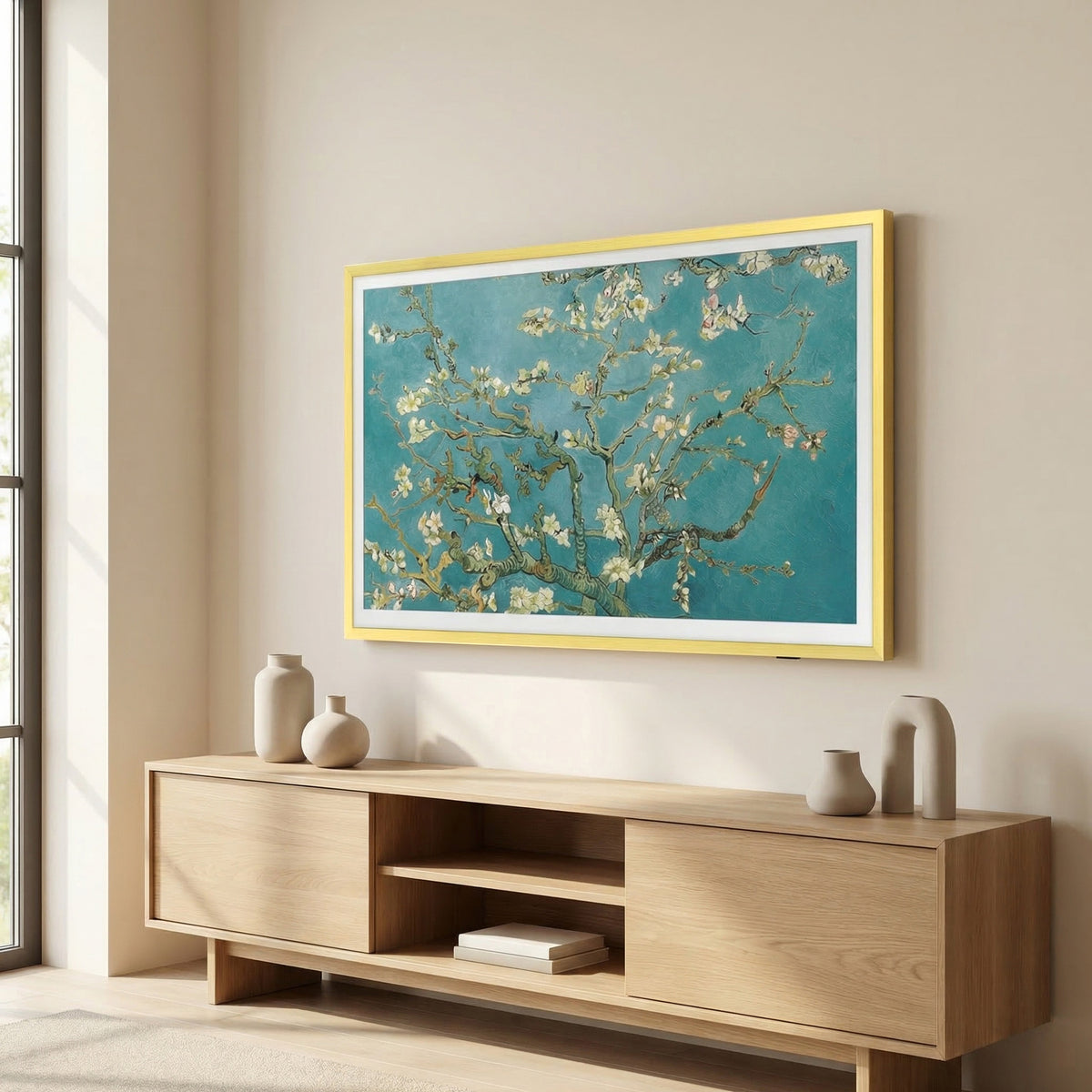 Samsung Frame TV bezel,the frame tv frame,handmade frame tv bezel,Gold TV frame,aluminum alloy frame,modern tv frame,the frame 2021-26