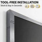 Samsung Frame TV Handmade Bezel , Brushed Titanium Gray TV Frame, Frame Tv Bezel, The Frame Bezel, frame for samsung 2021-2026&PRO