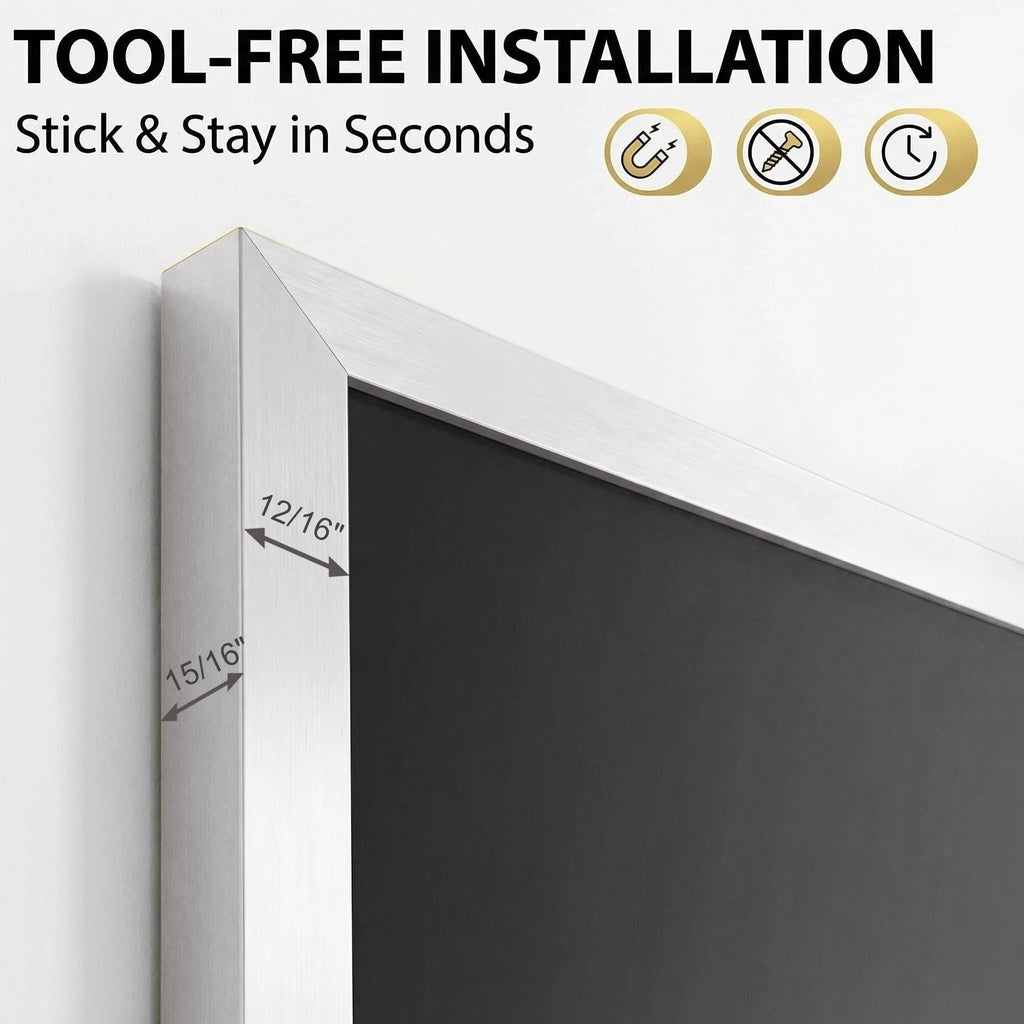 Samsung Frame TV Bezel, Matte Silver frame for Samsung The frame 2021-2026&2025 PRO