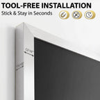 Samsung Frame TV Bezel, Matte Silver frame for Samsung The frame 2021-2026&2025 PRO