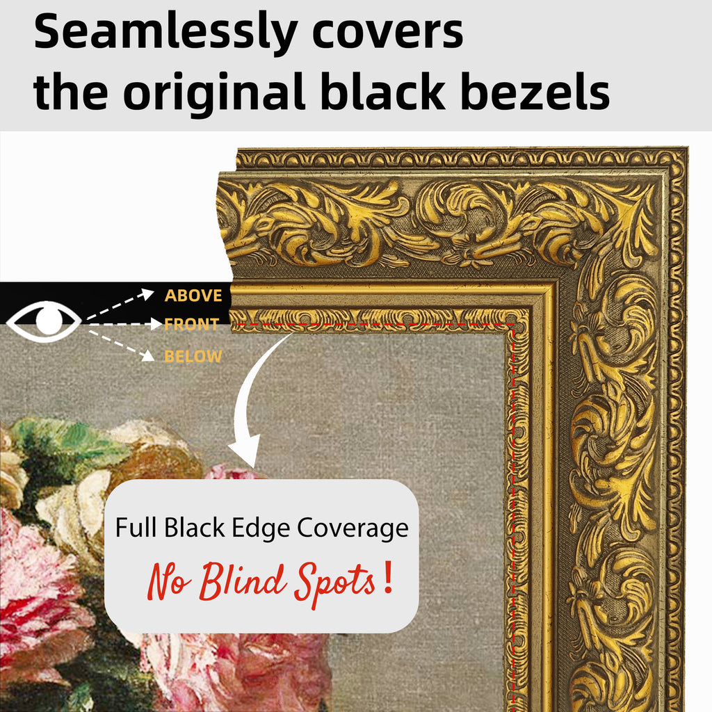 Samsung tv frame,wooden frame,handmade frame,compatible with all Brands,decorative TV bezel,gold tv frame,TV art frame,custom fit frame