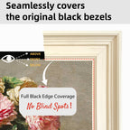 Creamy white/Black frame for Samsung frame tv 2018-2026&PRO,wooden tv frame,Handmade TV frame,Custom TV Frame for Any Model/Brand