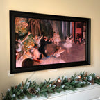 Black tv frame,samsung frame tv bezel,wooden tv frame,frame TV frames,handmade tv frame,customizable tv frame,Compatible with all TV Brands