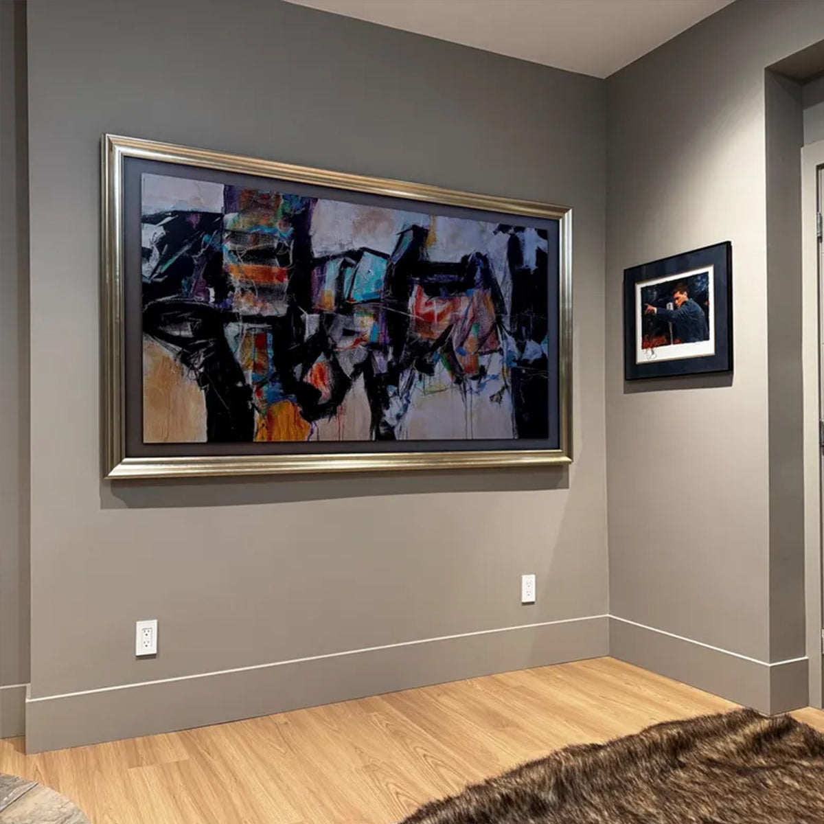 Antique Pewter frame for samsung frame TV 2021-25&pro,Dark Nickel Brushed frame,samsung frame tv frame