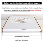 Custom frame, Floater frame for canvas paintings,large stretch frame,frame canvas wall art,just empty frame