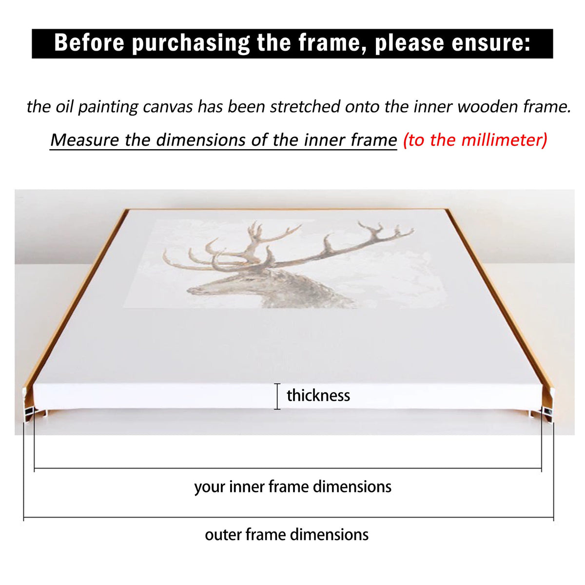 Custom frame, Floater frame for canvas paintings,large stretch frame,frame canvas wall art,just empty frame