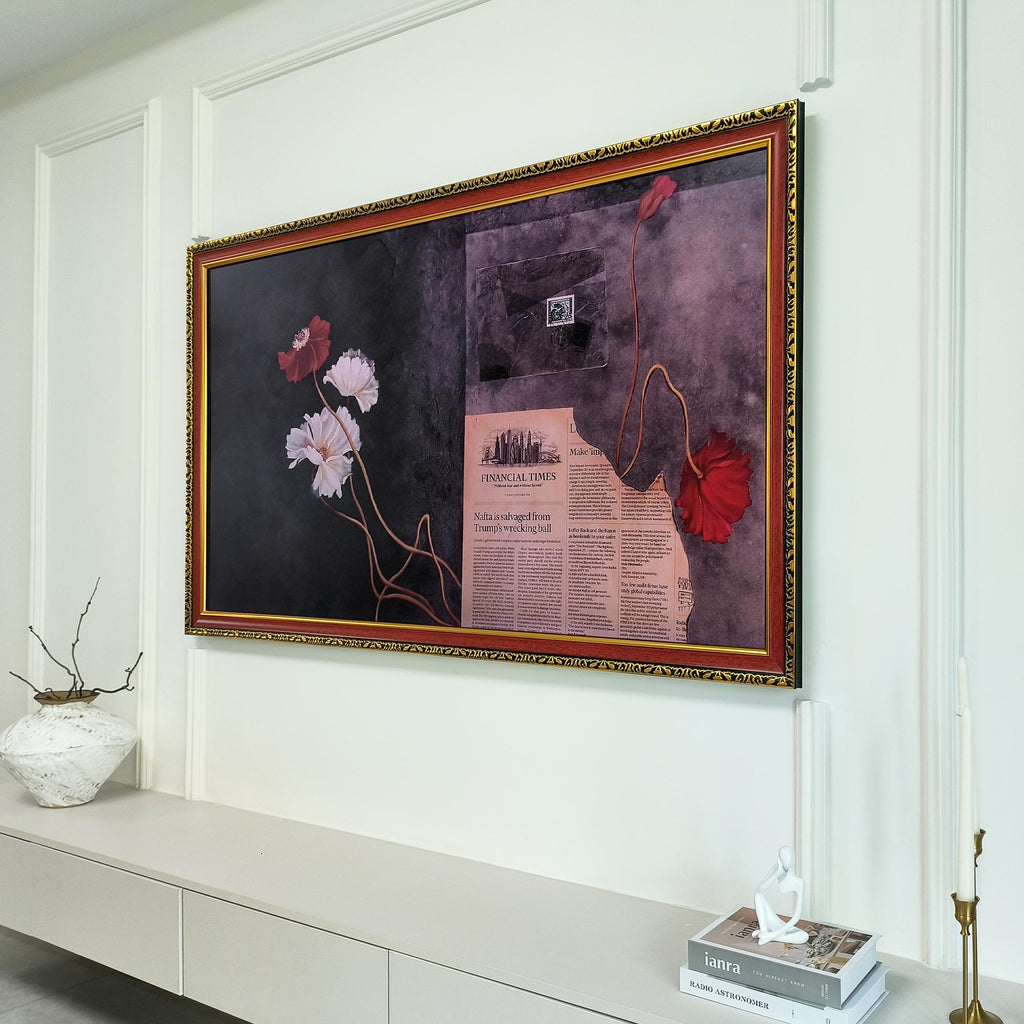 Samsung frame tv bezel,  Custom brand tv frame, Frame TV frames, Handmade TV frame, European vintage patterns,  Eco-friendly material frame