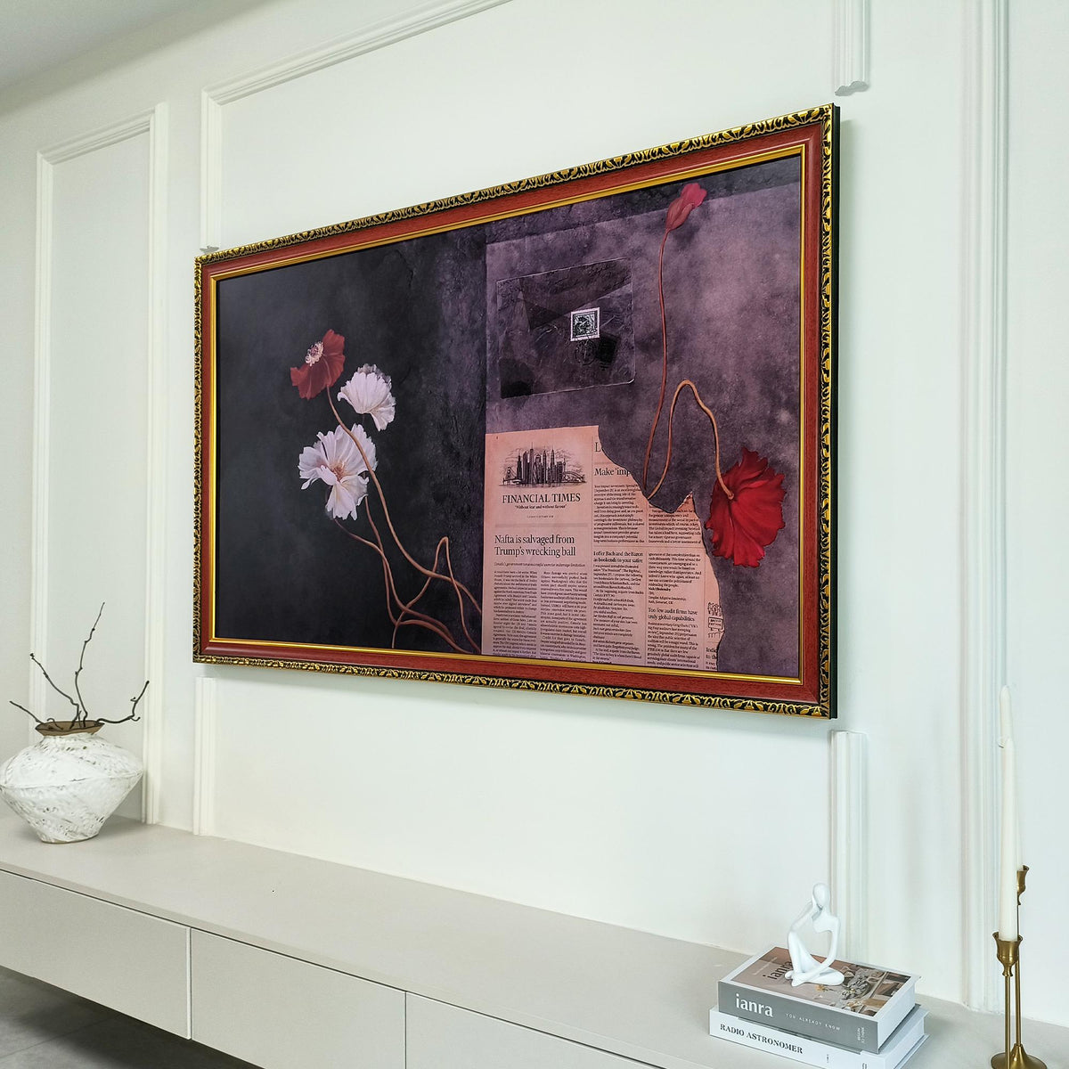 Samsung frame tv bezel,  Custom brand tv frame, Frame TV frames, Handmade TV frame, European vintage patterns,  Eco-friendly material frame
