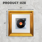 Gold Frame for Samsung Music Frame – 18"x18" Decorative Wall Mount Cover – Foil Finish Art Frame (Frame Only)