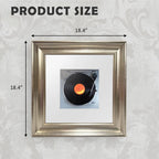 Pewter Gold Frame for Samsung Music Frame – 18.4"x18.4" Decorative Wall Mount Cover – Foil Finish Art Frame (Frame Only)
