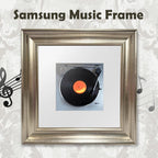 Pewter Gold Frame for Samsung Music Frame – 18.4"x18.4" Decorative Wall Mount Cover – Foil Finish Art Frame (Frame Only)