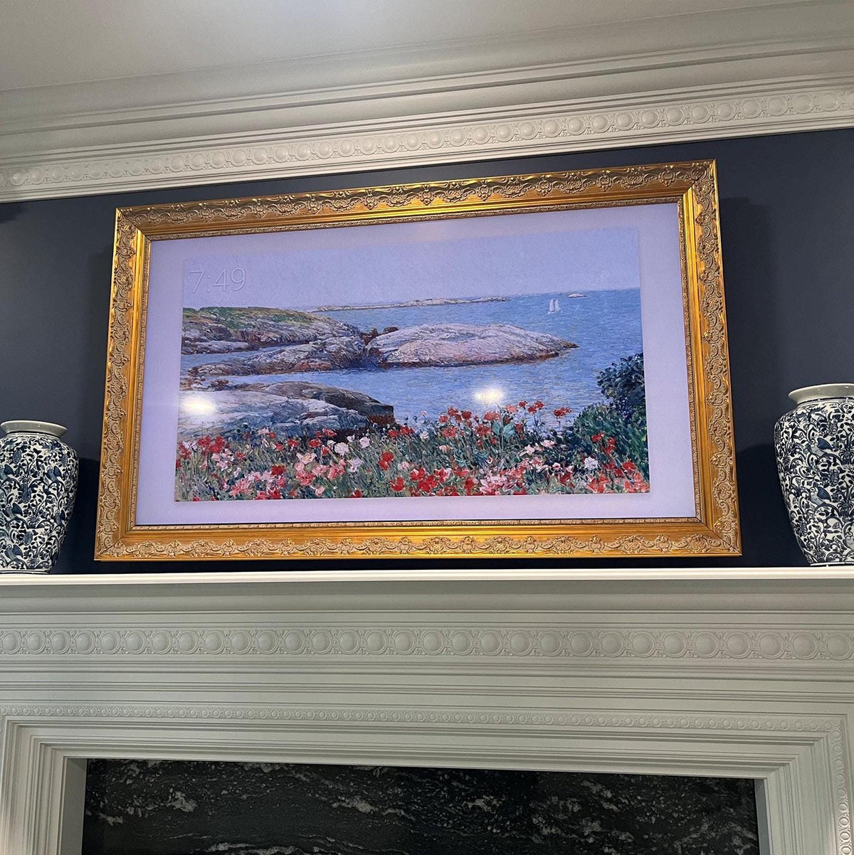 Baroque Gold Pine Wood TV Frame for Samsung The Frame,100% handmade,custom brand tv frame,frame for samsung 2021-2026&PRO