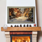Frame for Samsung The Frame TV,Custom TV Frame ,Decorative TV Frame,Handmade tv Frame, custom brand tv frame, Silver-greenTV frames