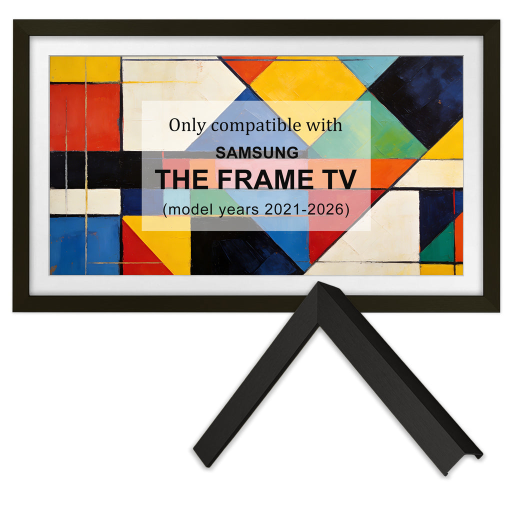 Black TV Frame, Handmade Aluminum TV Bezel for Samsung Frame TV (2017-2025 Models)