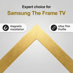 Samsung Frame TV bezel,the frame tv frame,handmade frame tv bezel,Gold TV frame,aluminum alloy frame,modern tv frame,the frame 2021-26