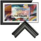 Black tv frame,samsung frame tv bezel,wooden tv frame,frame TV frames,handmade tv frame,customizable tv frame,Compatible with all TV Brands
